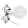 Sparkler - Clear  - BioFlex Tragus Stud